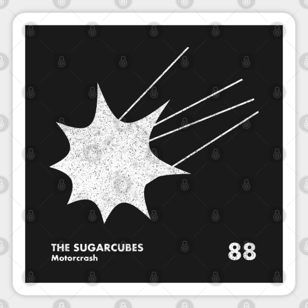 The Sugarcubes / Motorcrash / Minimal Artwork Design Magnet by saudade